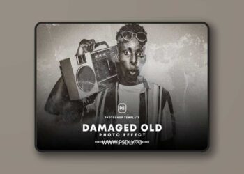 Damaged Old Photo Effectfor Photoshop