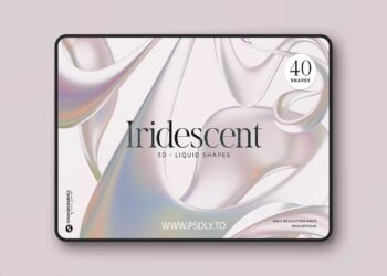 Iridescent 3D Liquid Shapes