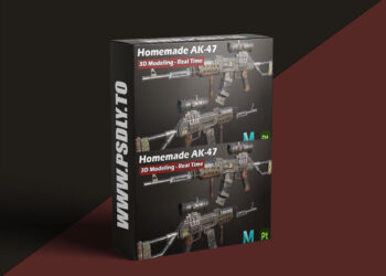 Patreon - AK-47 3D Modelling Real Time