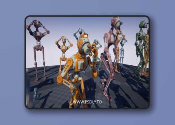 SCI FI ROBOTS PACK VOL 1 (4.15 – 4.27 and 5.0 – 5.6)