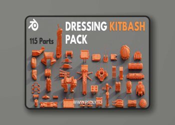 Sci-Fi Buildings Modular Kitbash Pack