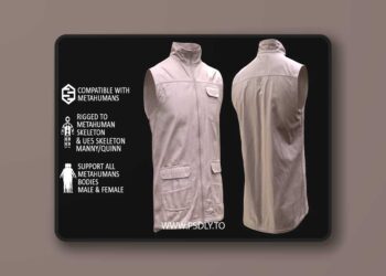 Vest 57 - All MH Bodies & UE5 Skeletons - Rigged (5.3 – 5.5)