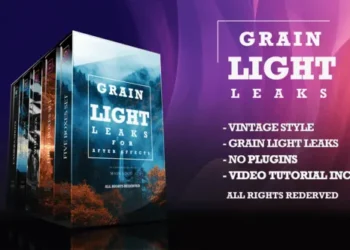 Videohive - Grain Film & Light Leaks Transition And Video Effect - 59809696