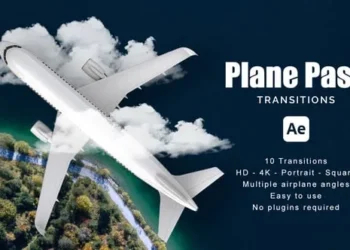 Videohive - Plane Pass Transitions - 59979870