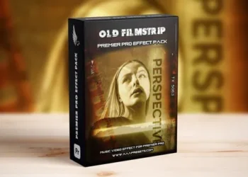 Videohive - Vintage Old Filmstrip Slideshow Effect in Premiere Pro - 59597577