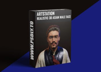 Artstation - REALISTIC 3D ASIAN MALE FACE