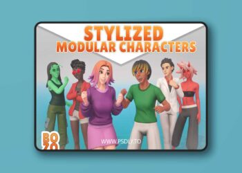 BoZo: Stylized Modular Characters - Base Pack v2.1