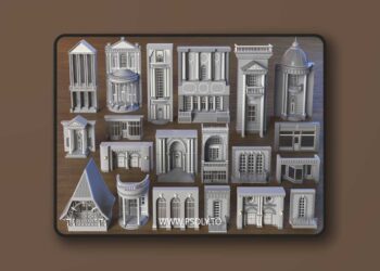 Building Facade Collection 8 20 Pieces