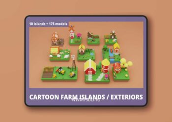 Cartoon Farm Islands / Exteriors v1.0