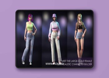 Casual Wear Girls Pack 1 - Streetwear Modern Realistic Stylized Woman Character (4.24 – 4.27 and 5.0 – 5.6)