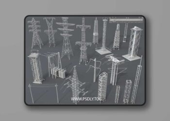 Electric Towers - 20 pieces
