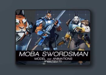 MOBA Swordsman – model & animations v1.0