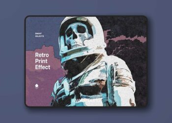 Retro Comic Print Photo Effect for Photoshop