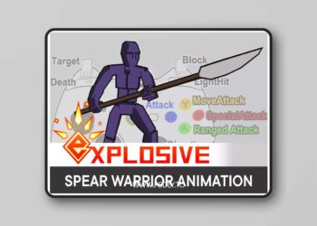 Spearman Warrior Mecanim Animation Pack v2.2.1
