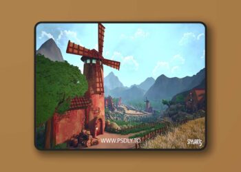 Stylized Windmill Valley Environment (5.0 – 5.6)