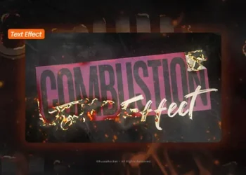 Videohive - Combustion Text - 60033549