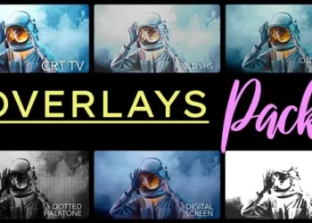 Videohive - Retro Overlays Pack - 60283088