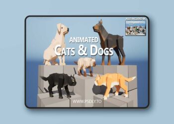 Animated CAT & DOG - 3D LOW POLY Cubic (4.27 and 5.3 – 5.7)