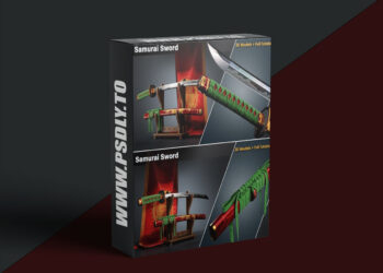 Artstation - Samurai Sword - 3D Model+Full Tutorial