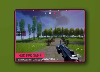 FPS interface UI/HUD - Killfeed/Compass - Pack Kit Ready to play