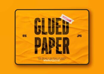 Glued Paper Textures Collection