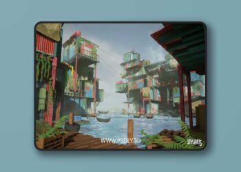 Stylized Floating Slums (Stylized Floating Floating Abandoned City City 3D) [5.0 – 5.7]