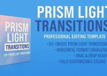 Videohive Prism Distorition Glass Transition Boundle for DaVinci Resolve 60609999
