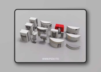 sci-fi Architecture kitbash 38 - 3D Models