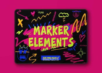 226 PNG Marker Elements