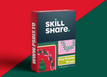 Cosy Christmas Wreaths in Procreate