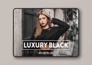 Filtergrade LUXURY BLACK Lightroom Mobile and Desktop Presets