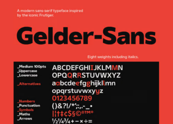 Gelder Sans Font Family 18xOTF