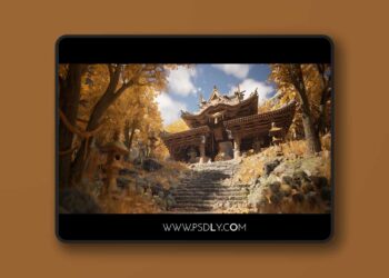 Mountain Temple (Japanese Temple, Ancient Temple, Temple Shrine, Feudal Japan) [5.5 – 5.7]