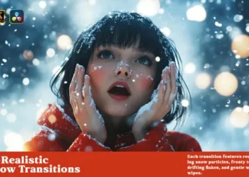 Videohive 17 Realistic Snow Transitions DR 61118649