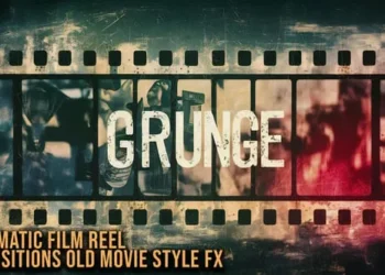 Videohive Cinematic Film Reel Transitions – Old Movie Style FX For DaVinci Resolve 61040820
