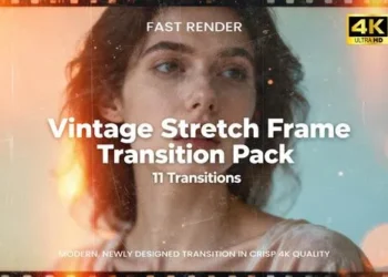 Videohive Vintage Stretch Frame Transition Pack AE 61076543