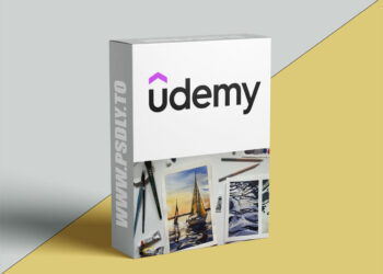 Watercolor Sea: Painting Sunset and Water Reflection