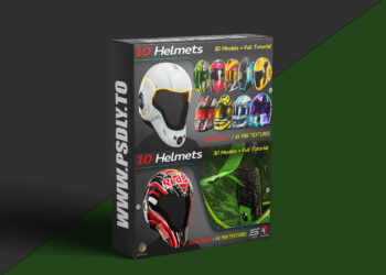 Artstation - 10 Helmets + Full Tutorial / 3D Models
