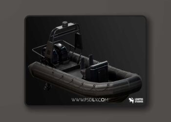 Military Boat - Rigged/BP Controllable W/Skins (4.18 – 4.27 and 5.0 – 5.7)