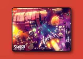 POLYGON - Sci-Fi Space - Low Poly Modular Space Game Assets (4.26+)