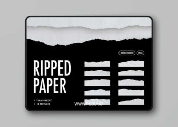 Ripped Papers Texture Set