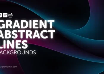 Videohive Gradient Abstract Lines Backgrounds 61586804