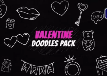 Videohive Valentine Doodles Pack 61567780