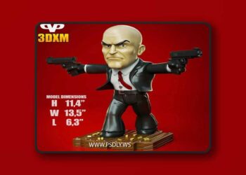 3DXM – Agent 47 Hitman Chibi – 3D Print Model STL