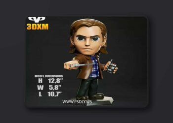 3DXM – Sam Winchester Chibi – 3D Print Model STL
