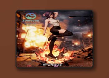 3Dmoonn – Chainsaw Man – Reze – 3D Print Model STL