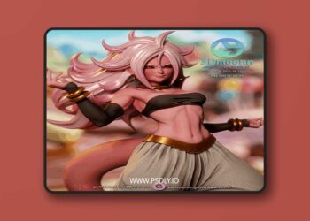 3Dmoonn – Dragon Ball – Android 21 – 3D Print Model