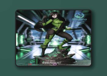 3Dmoonn – Kim Possible – Shego – 3D Print Model STL