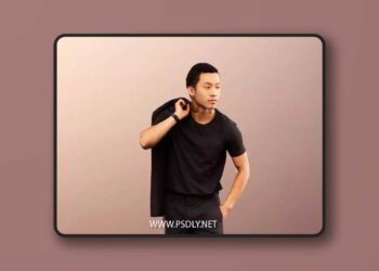 Asian Man Walking With Jacket Over Shoulder low poly 3d Model