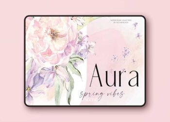 Aura Spring Vibes Spring Flowers Clipart